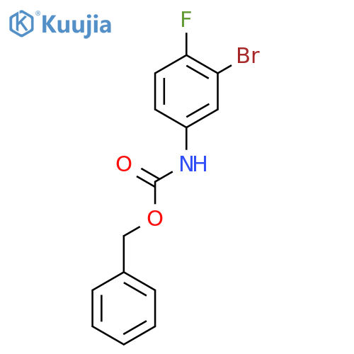 Benzyl (3-bromo-4-fluorophenyl)carbamate structure