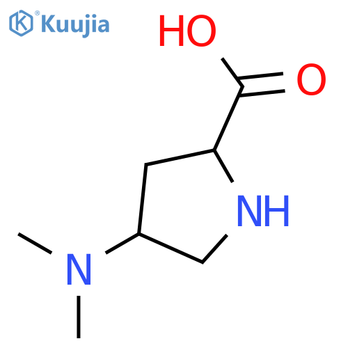 (2S,4R)-4-(Dimethylamino)pyrrolidine-2-carboxylic acid structure