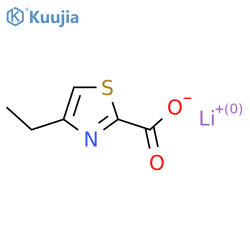 Lithium 4-ethylthiazole-2-carboxylate structure