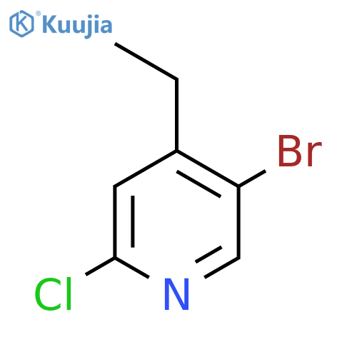 5-bromo-2-chloro-4-ethylpyridine structure