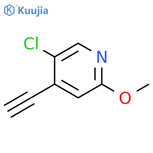 5-chloro-4-ethynyl-2-methoxypyridine structure