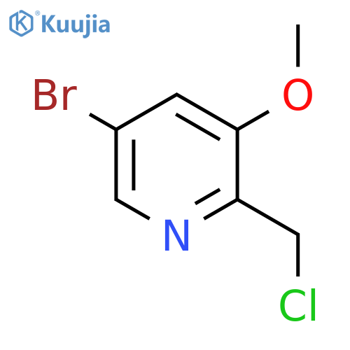 5-Bromo-2-chloromethyl-3-methoxypyridine structure