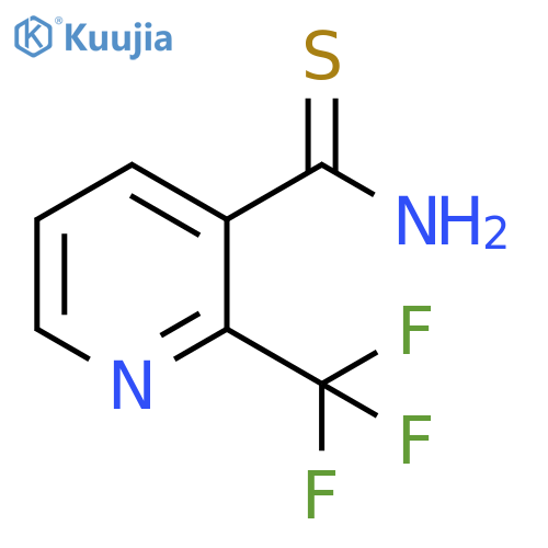 2-(trifluoromethyl)pyridine-3-carbothioamide structure