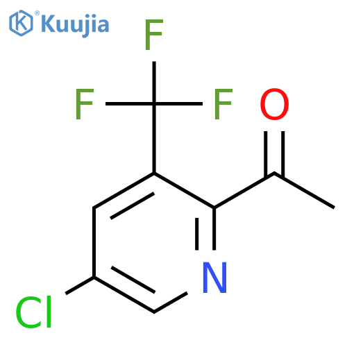 1-(5-Chloro-3-(trifluoromethyl)pyridin-2-yl)ethanone structure