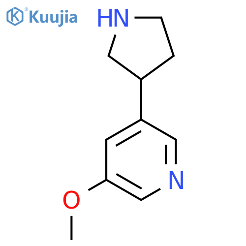 3-Methoxy-5-(pyrrolidin-3-yl)pyridine structure