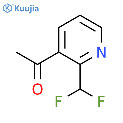 1-(2-(Difluoromethyl)pyridin-3-yl)ethanone structure