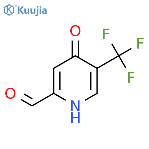 4-Hydroxy-5-(trifluoromethyl)picolinaldehyde structure