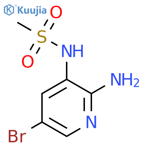 N-(2-Amino-5-bromopyridin-3-yl)methanesulfonamide structure