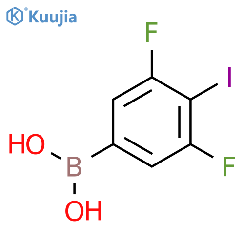 3,5-Difluoro-4-Iodophenylboronic Acid structure