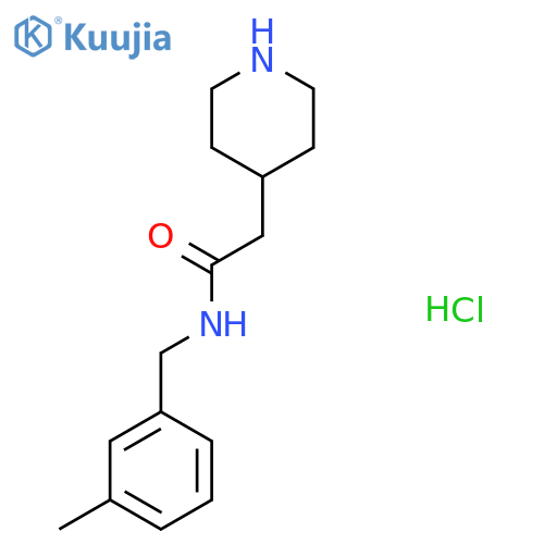 N-(3-Methylbenzyl)-2-piperidin-4-ylacetamide Hydrochloride structure