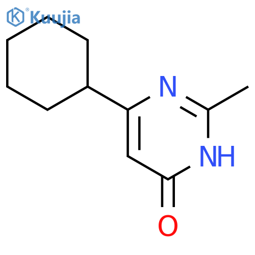 6-cyclohexyl-2-methylpyrimidin-4-ol structure
