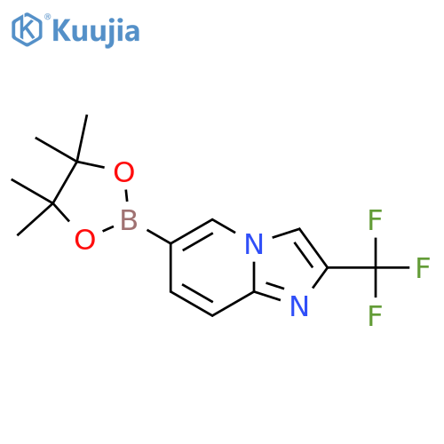 6-(4,4,5,5-Tetramethyl-1,3,2-dioxaborolan-2-yl)-2-(trifluoromethyl)imidazo[1,2-a]pyridine structure