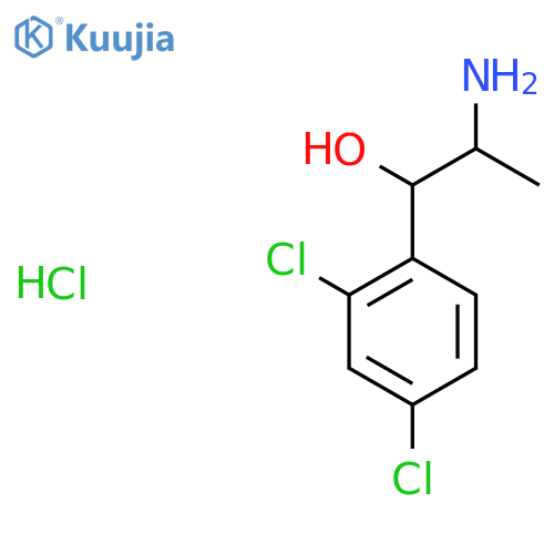 2-Amino-1-(2,4-dichlorophenyl)propan-1-ol hydrochloride structure