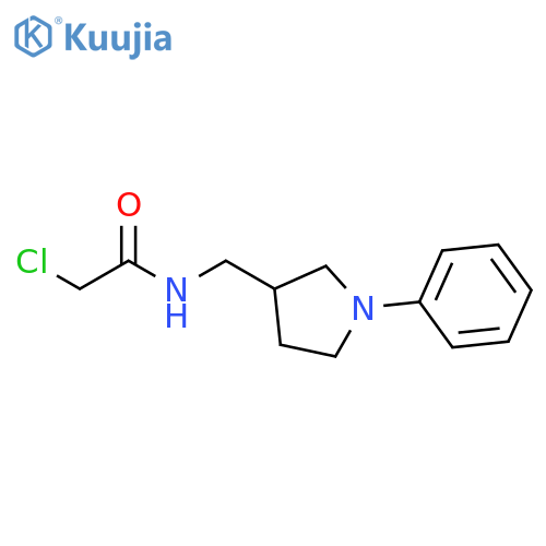 2-Chloro-N-(1-phenylpyrrolidin-3-yl)methylacetamide structure