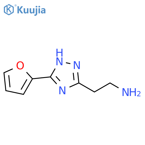 2-[3-(furan-2-yl)-1H-1,2,4-triazol-5-yl]ethan-1-amine structure