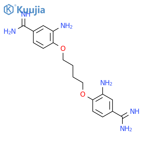Benzenecarboximidamide,4,4'-[1,4-butanediylbis(oxy)]bis[3-amino- (9CI) structure