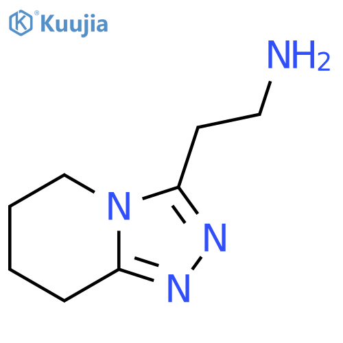 2-{5H,6H,7H,8H-1,2,4triazolo4,3-apyridin-3-yl}ethan-1-amine structure