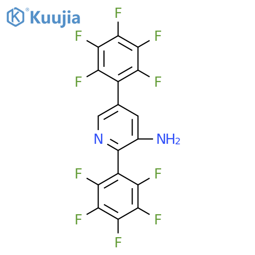 3-Amino-2,5-bis(perfluorophenyl)pyridine structure