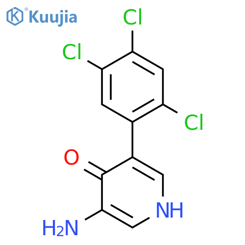 3-Amino-4-hydroxy-5-(2,4,5-trichlorophenyl)pyridine structure