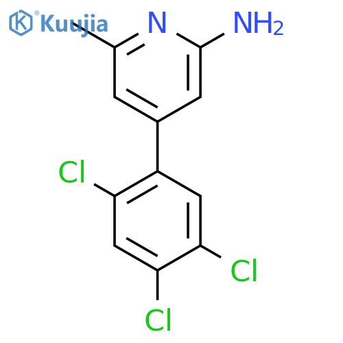 2-Amino-6-methyl-4-(2,4,5-trichlorophenyl)pyridine structure