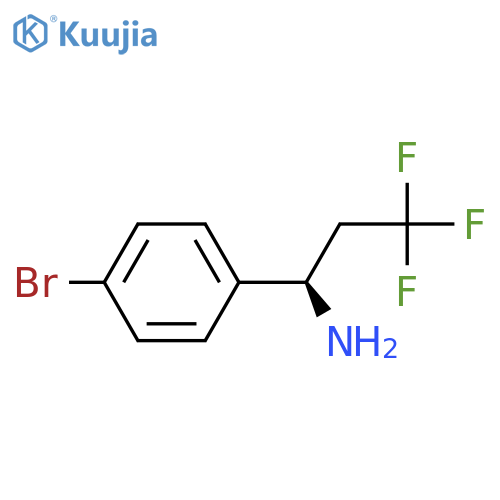 (1R)-1-(4-bromophenyl)-3,3,3-trifluoropropan-1-amine structure