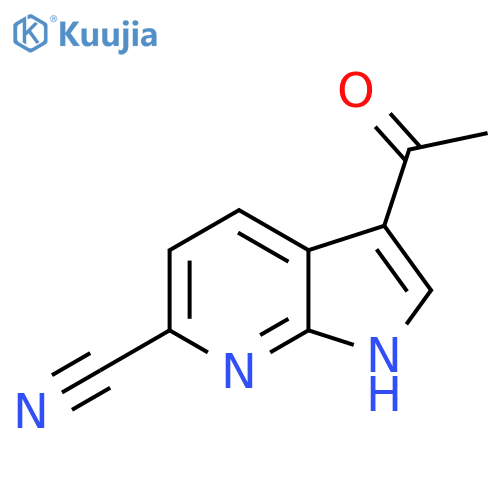 3-Acetyl-6-cyano-7-azaindole structure