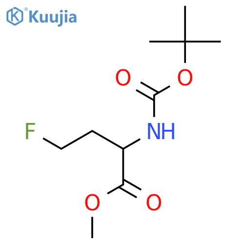 methyl 2-(tert-butoxycarbonylamino)-4-fluorobutanoate structure