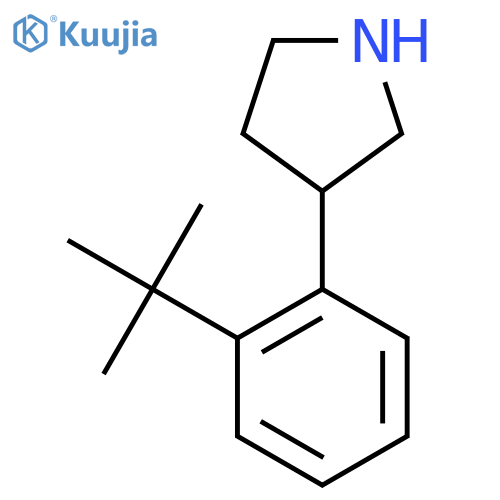 3-(2-Tert-butylphenyl)pyrrolidine structure