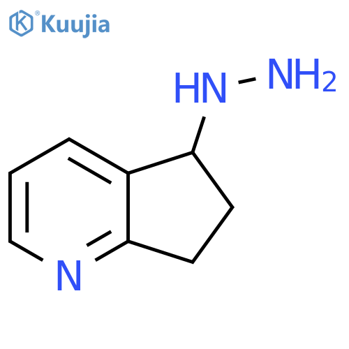 5-Hydrazinyl-6,7-dihydro-5H-cyclopenta[b]pyridine structure