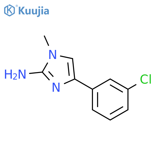 4-(3-chlorophenyl)-1-methyl-1H-imidazol-2-amine structure