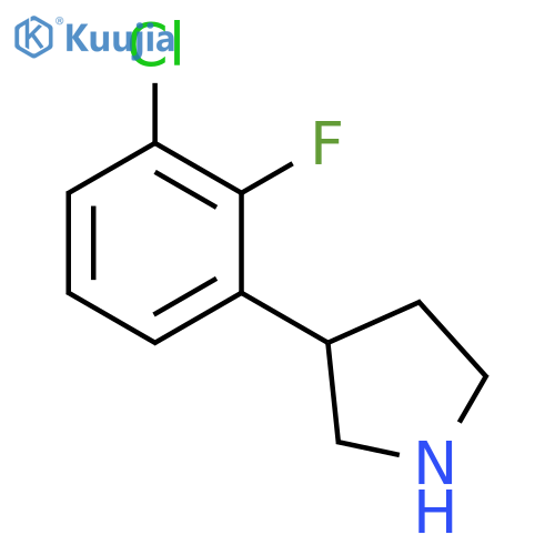 3-(3-chloro-2-fluorophenyl)pyrrolidine structure