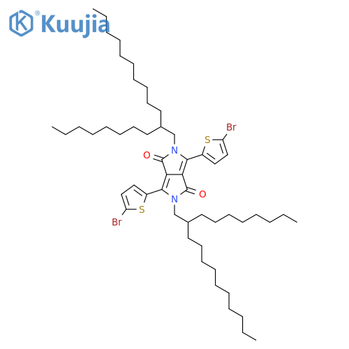 3,6-Bis(5-bromothien-2-yl)-2,5-bis(2-octyldodecyl)pyrrolo3,4-cpyrrole-1,4-dione structure