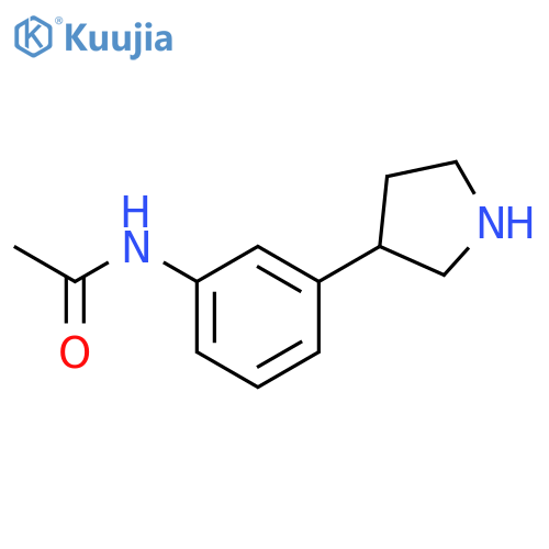 N-3-(pyrrolidin-3-yl)phenylacetamide structure