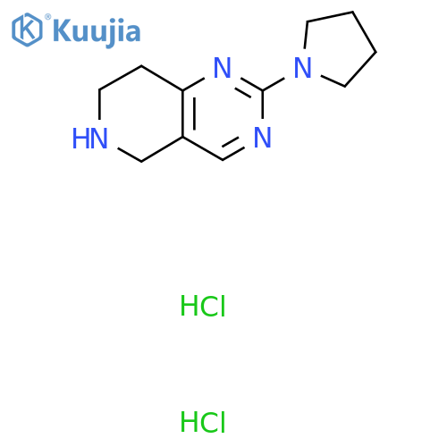 2-(Pyrrolidin-1-yl)-5,6,7,8-tetrahydropyrido[4,3-d]pyrimidine dihydrochloride structure