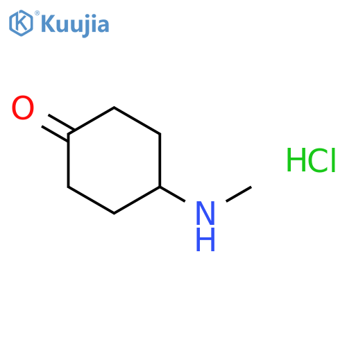 4-(Methylamino)cyclohexanone hydrochloride structure