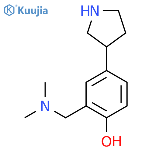 2-(dimethylamino)methyl-4-(pyrrolidin-3-yl)phenol structure