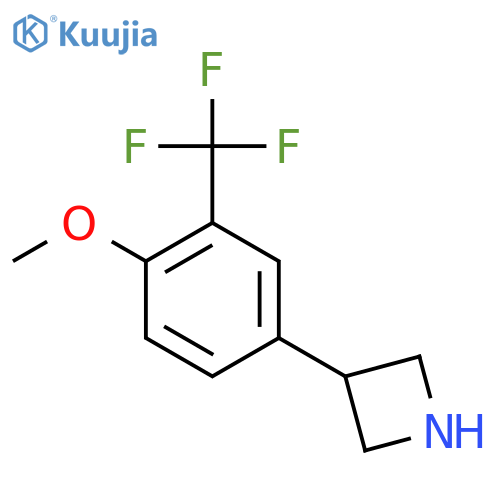 3-4-methoxy-3-(trifluoromethyl)phenylazetidine structure