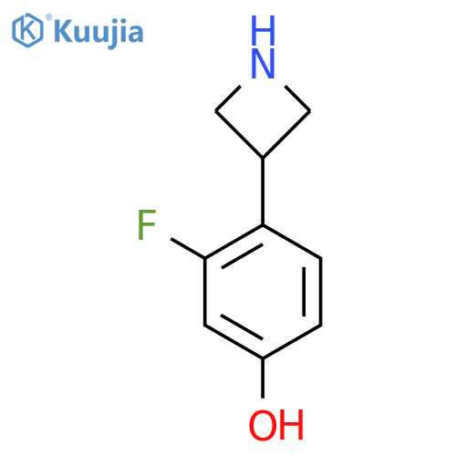 4-(azetidin-3-yl)-3-fluorophenol structure