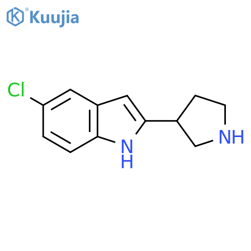 5-Chloro-2-(pyrrolidin-3-YL)-1H-indole structure