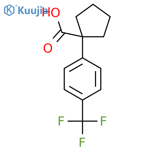 1-(4-Trifluoromethylphenyl)cyclopentanecarboxylic acid structure