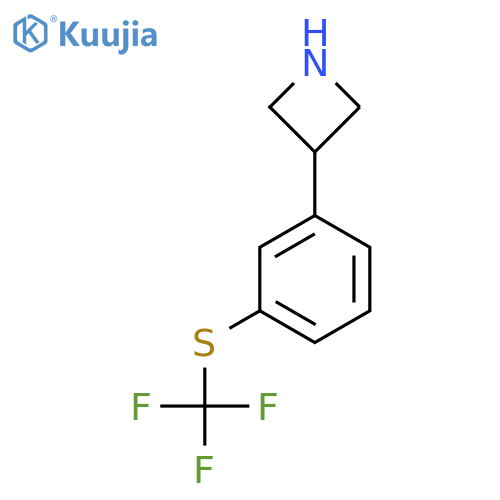 3-{3-(trifluoromethyl)sulfanylphenyl}azetidine structure