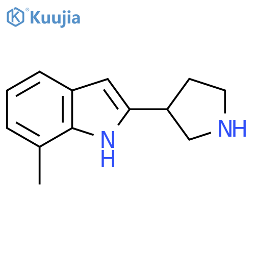 7-Methyl-2-(pyrrolidin-3-YL)-1H-indole structure