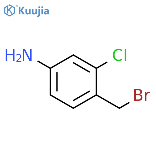 4-(bromomethyl)-3-chlorobenzenamine structure