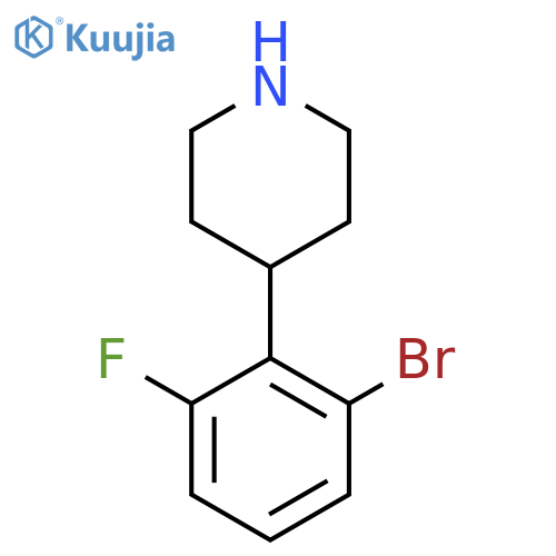 4-(2-bromo-6-fluorophenyl)piperidine structure