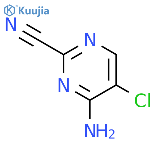 4-Amino-5-chloropyrimidine-2-carbonitrile structure