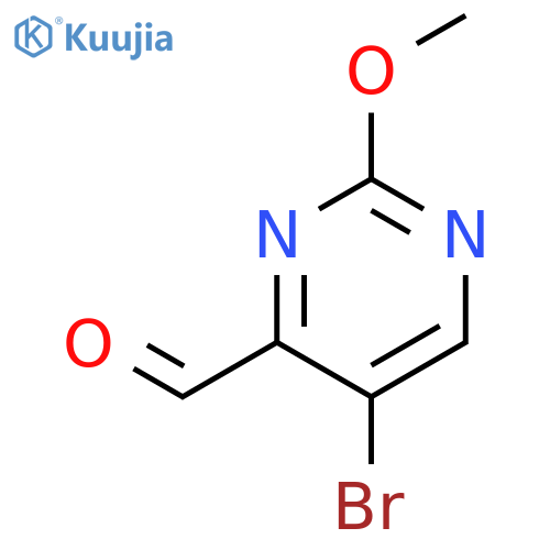 5-Bromo-2-methoxypyrimidine-4-carbaldehyde structure