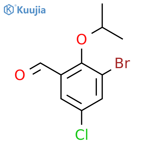 3-Bromo-5-chloro-2-isopropoxybenzaldehyde structure