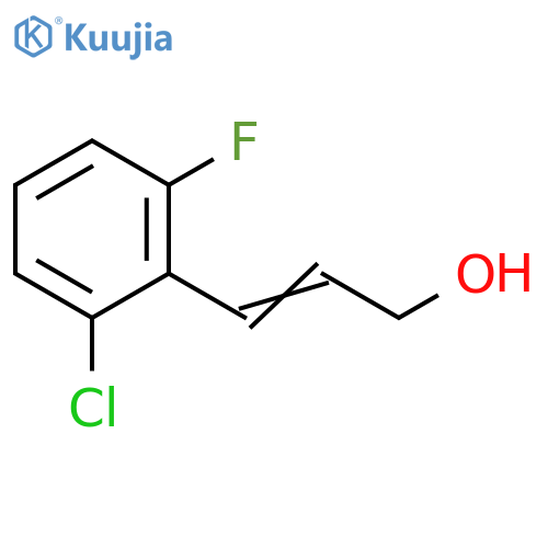 3-(2-chloro-6-fluorophenyl)prop-2-en-1-ol structure