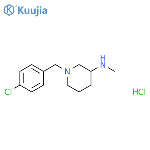 [1-(4-Chloro-benzyl)-piperidin-3-yl]-methyl-amine hydrochloride structure