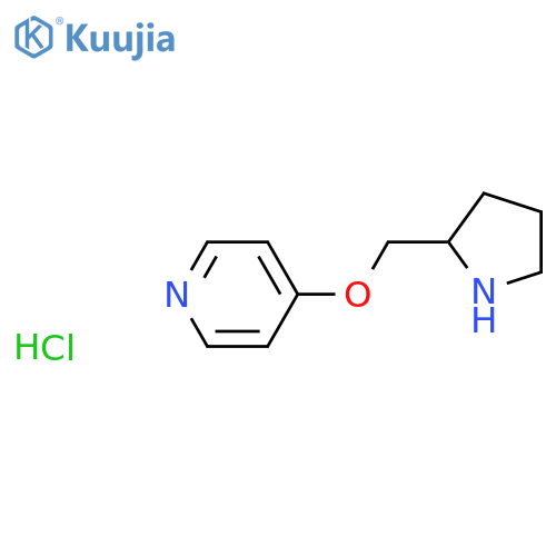 4-(Pyrrolidin-2-ylmethoxy)pyridine hydrochloride structure